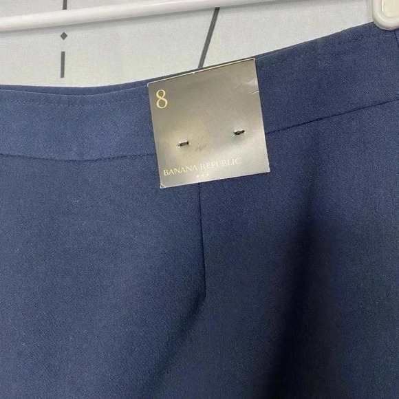 Banana Republic Navy Blue Button Detail Mini Skirt - Picture 5 of 8